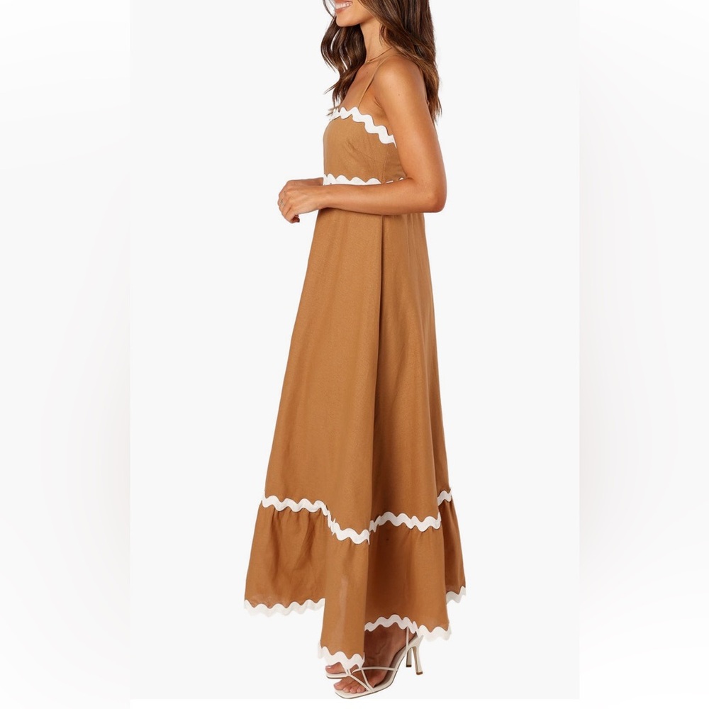 Petal & Pup Tan Spaghetti Strap Maxi Sundress - Picture 4 of 5
